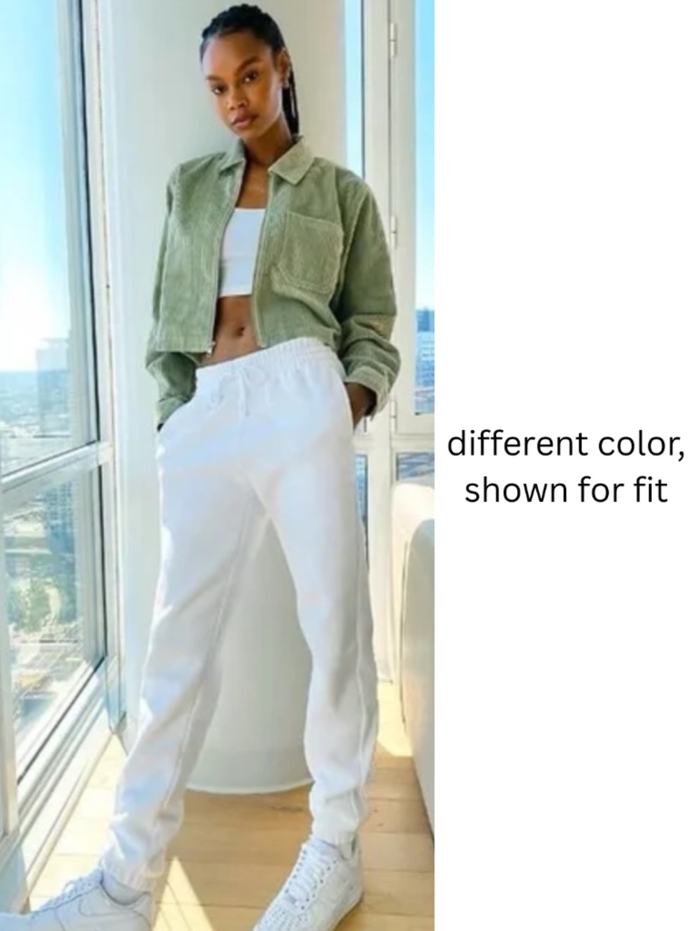 Aritzia TNA Dixon Corduroy Cropped Jacket Purple Ash - Picture 9 of 16
